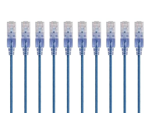 Monoprice - 133267 SlimRun Cat6A Ethernet Patch Cable - Snagless RJ45 UTP Pure - Image 2