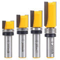 YONICO Router Bits Pattern Bit Flush Trim Set 4 Bit 3/4-Inch Diameter 1/2-Inch by Yonico