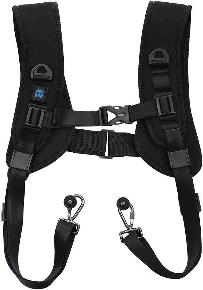 PULUZ Dual Camera Shoulder Harness Quick Release Double Camera Tether Strap by PULUZ
