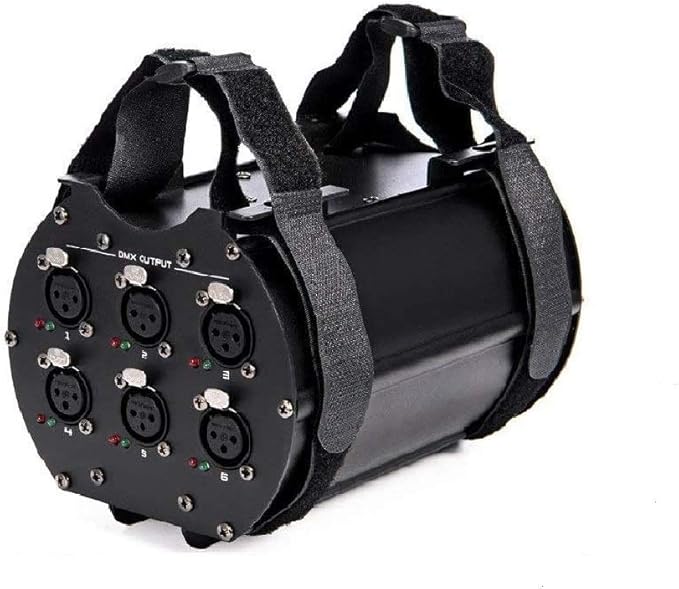 MFL. DMX Splitter with One Input 6-Way Distributor 3-Pin Xlr Separate Dmx Signal Amplifier System