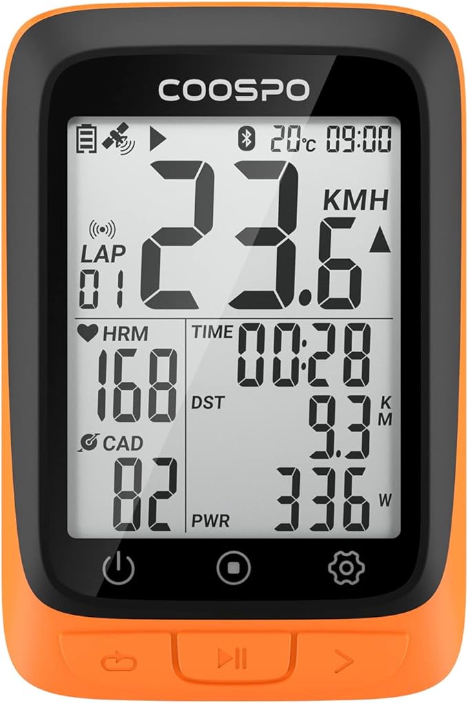 COOSPO Bike Computer Wireless GPS, Cycling Computer GPS Bike Tracker by COOSPO