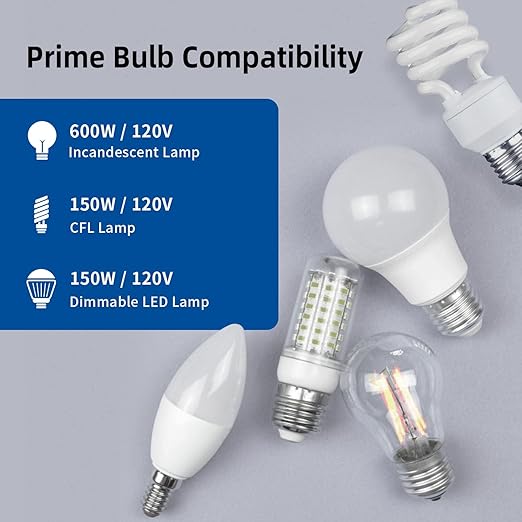ELEGRP Digital Toggle Dimmer Switch for Dimmable LED, CFL and Incandescent Light Bulbs, Single Pole or 3-Way Toggle LED Dimmer Light Switch, Wall Plate Included, UL Listed, 6 Pack, Black