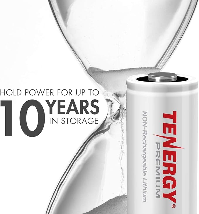 Tenergy Premium 24 Pack NonRechargeable CR123A 3V Lithium Battery, Primary - Image 3