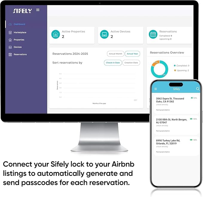 Keyless Entry Keypad Smart Door Lock with Handle & Knob – Digital Deadbolt for Front, Bedroom, Office & Interior Doors, App Control for Airbnb, Guests & Kids, Easy DIY Install (No Fingerprint)