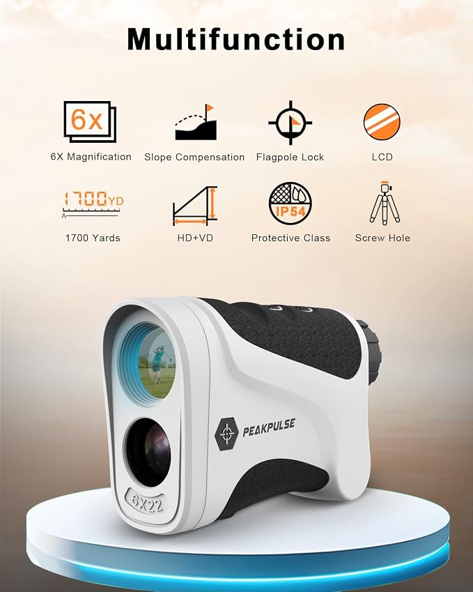 PEAKPULSE Golf Range Finder 650 Yards RangeFinder Golfing High Clarity Display - Image 2