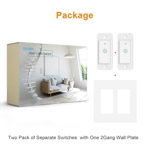 Milfra Smart Switch, Smart Light Touch Switch 2 Gang, Double Smart WiFi Light - Image 7