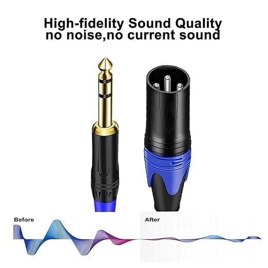 Seefeful XLR Splitter Cable, 1 Female to 2 Male Patch Y Cable, Balanced Microphone Splitter Cord Audio Adaptor (11.8 Inches)