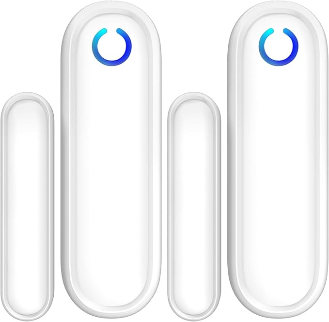Fosmon 2 Pack WaveLink 51018HOM Add-On Door Contact Sensor Unit (No Receiver) - White
