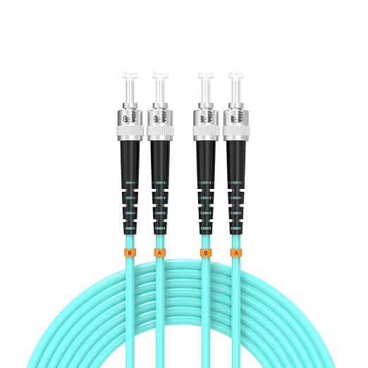 OM3 Fiber Patch Cable ST/UPC to ST/UPC 49/15meters 10BG/Gigabit Multimode by Buacoz