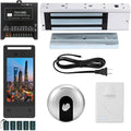 Face Recognition Access Control System with 1200lb Magnetic Lock, 5-Inch HD Screen, Palm Vein, IC Card & Keypad Entry, Doorbell & Infrared Exit Button for Home Business Security