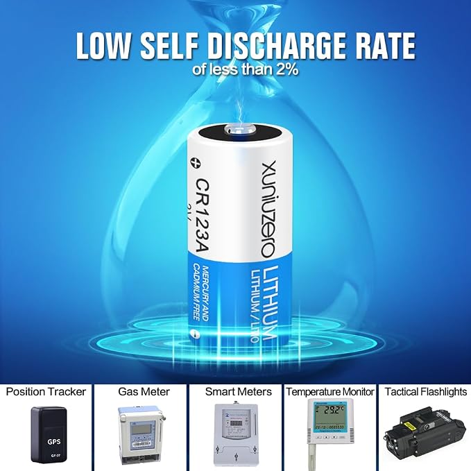 CR123A 3V Batteries Photo Non-Rechargeable Lithium Battery 3 Volt 123 Lithium - Image 6
