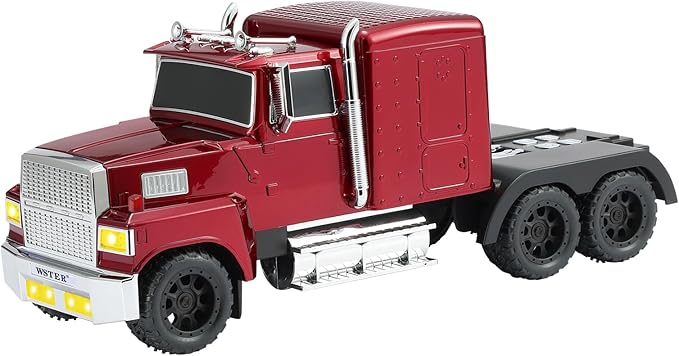 WSTER American Truck Bluetooth Speaker, Retro Car Model，Portable Wireless with HD Stereo Sound, TWS Pairing, USB/TF/AUX Playback, Unique Truck Model Speaker for Home & Outdoor(RED)