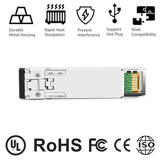 OPSTRAN 10GBASE-SR SFP+ Optical Transceiver Module Compatible with Fortinet FN-TRAN-SFP+SR FS-TRAN-SFP+SR FG-TRAN-SFP+SR 850nm 300m DDM Duplex LC MMF
