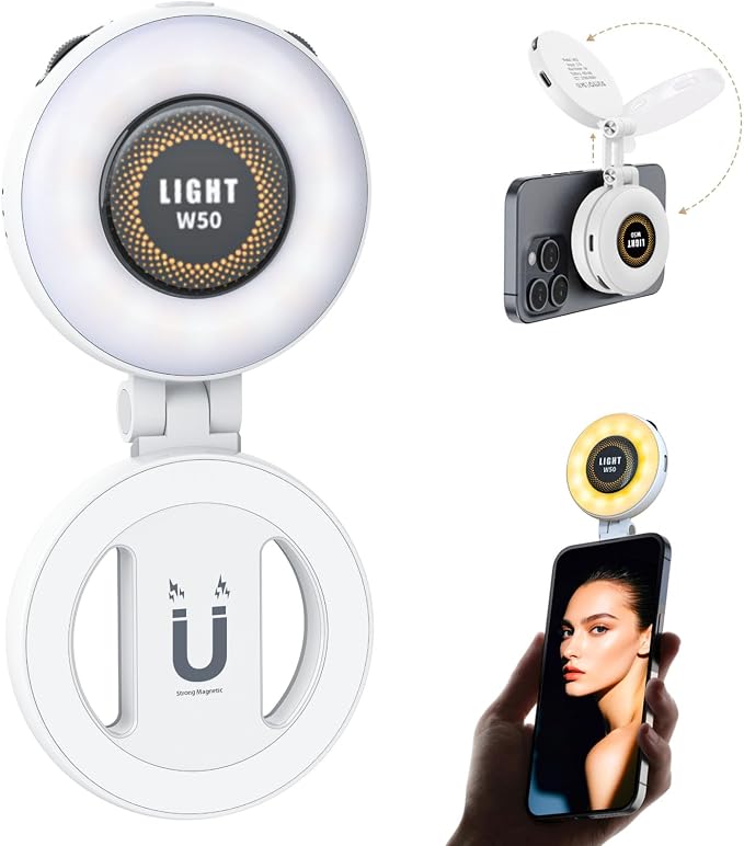 Magnetic Portable Selfie Light for iPhone by Unknown