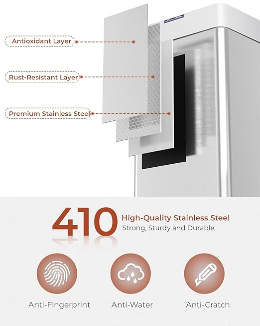 TLSUNNY 16 Gallon Motion Sensor Trash Can,Touchless Automatic Garbage Can,Brushed Stainless Steel Smart Bin,with Bag Holder,Soft Close Lid,for Kitchen,Office,RV,Bedroom,Living Room (Silver, 60L)