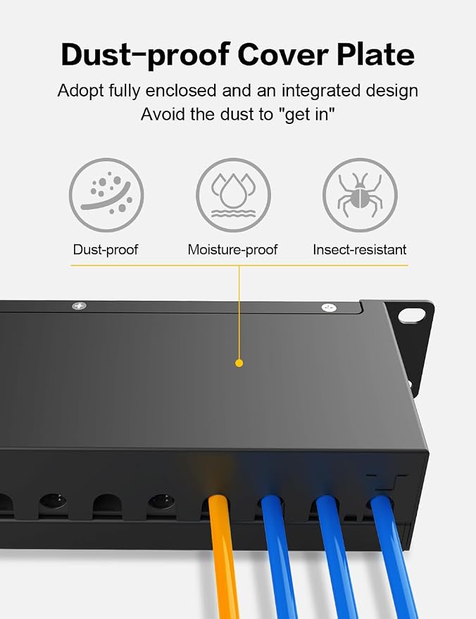 12 Port Blank Keystone Patch Panel - Image 4