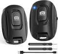 VYVIYON Bluetooth Camera Remote Shutter for iPhone and Android Smartphones, Rechargeable Wireless Phone Remote Control,Selfie Button for Photos and Videos, Charging Cable Included (2 Pack)