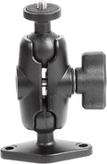 xik Camera Mount Holder: 1" Ball Rhombic Base, 1/4"-20 Thread - Fits Logitech Security Camera，DSLR, CCTV, Action Cam, Projector - Install on Wall, Desk, Car (AMPS), Boat