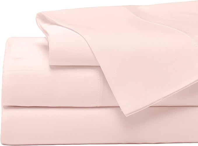 Cozy Earth Luxury Bed Sheet Set - 100% Viscose from Bamboo Fabric, Ultra-Soft & Breathable, Fits Regular & Deep Pocket Mattresses up to 20" - 5 Pieces Split King Sheet Set - Peony