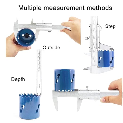 Simhevn Vernier Caliper, 0-6inch/0-150mm Manual Micrometer, Stainless Steel Caliper,0.02mm/0.001" High Precision, Durable Slide Caliper Measuring Tool