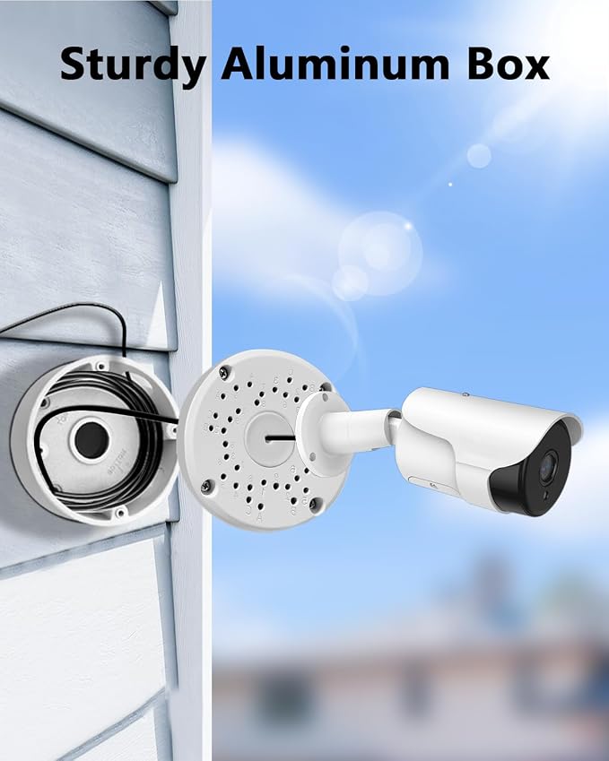 Compatible with Bullet Cameras Universal Bullet Security Camera Base Junction - Image 3