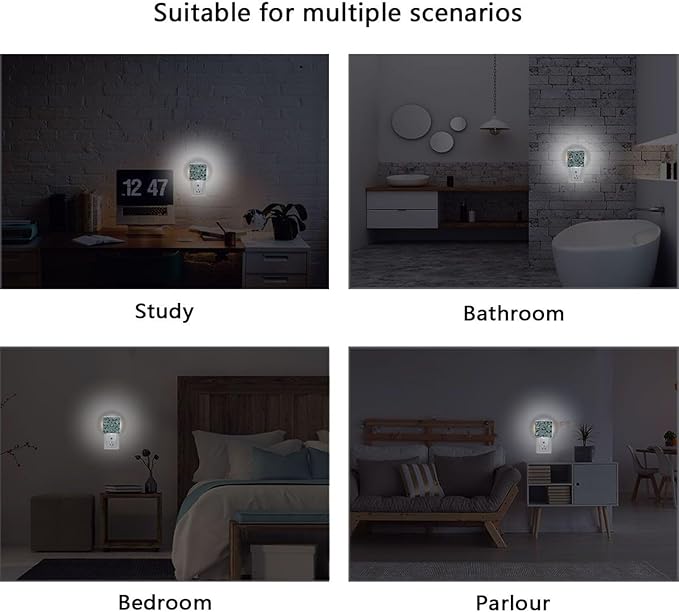 Pigsaly Led Night Light Funny White Police Cars Night Light Plug in Wall Lamp Smart Dusk to Dawn Sensor Nightlight Led Lamp Energy Saving Lights Gift for Kids Room Bedroom Bathroom Hallway