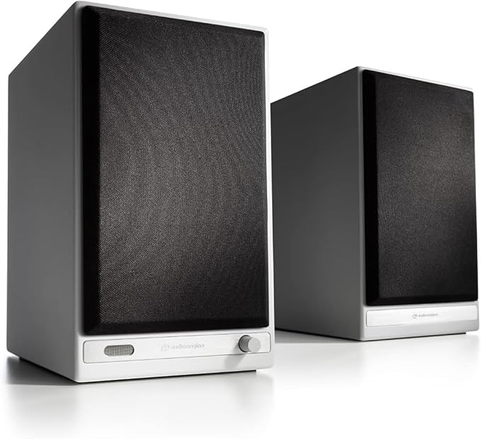 Audioengine HD6 Premium Powered Bookshelf Speakers | 150W Audiophile-Grade Bluetooth 5.0 Speakers with aptX HD | 24-Bit DAC | Real Wood Veneer