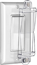 Light Switch Guard Cover- PSZEZNZ Light Switch Outlet Covers for Flat Modern Wall Switches-Child Safety Protection(Clear,1 Piece)