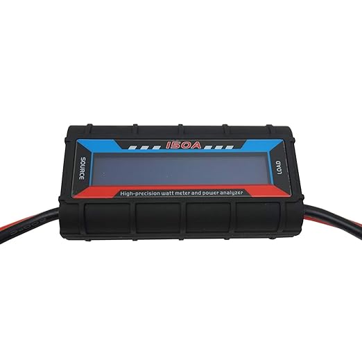 Proshopping 150A RC Watt Meter, High Precision Power Analyzer, DC 0-60V Volt Amp Watt Checker Tester, with Digital LCD Screen- for Voltage(V) Current(A) Power(W) Charge(Ah) and Energy(Wh) Measurement