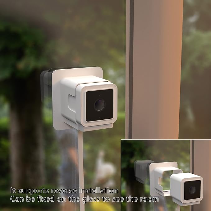 Window Mount for Wyze Cam V4 and V3, Through Windows Glass Surfaces Use Cam V4 - Image 5