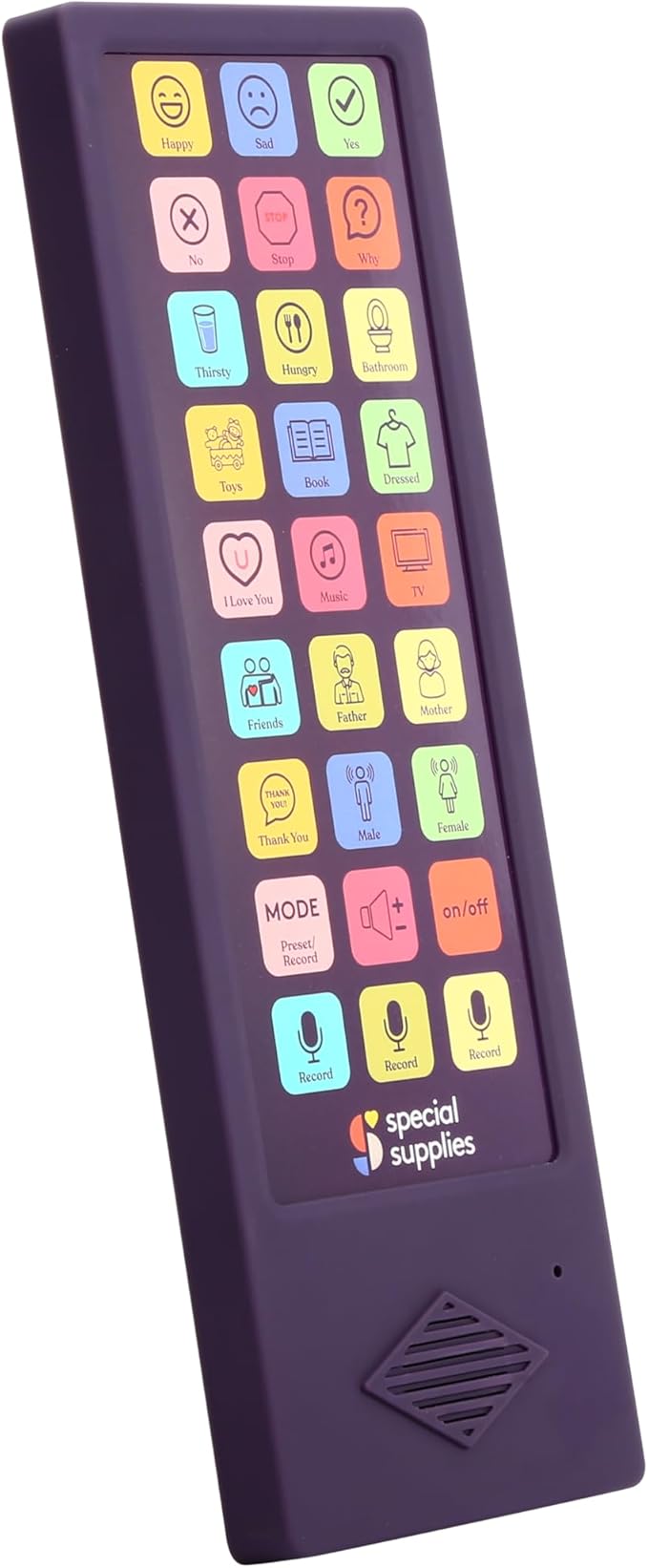 Talker Buddy AAC Communication Device for Non-Verbal Kids & Adults – Speech Therapy Aid, Recordable Talking Device, Portable AAC Device for Special Needs, Hospital, Home, School
