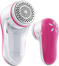 POPCHOSE Fabric Shaver, Lint Remover for Clothes, Electric Lint Shaver with 6-Leaf Blades, Sweater Shavers to Remove Pilling for Clothing, Couch, Furniture, Fuzz, Lint Ball, Bobbles, Pink