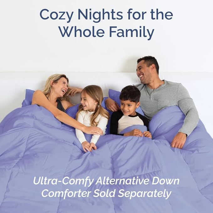 Full XL Bed Sheet Set - 4 Piece Extra Long Extended Full XL Sheets - Soft, Breathable & Cooling - Fits 8" to 16" Mattress w/ Deep Pockets - 54" x 80" - Easy-Fit, Wrinkle & Fade Resistant - Lavender
