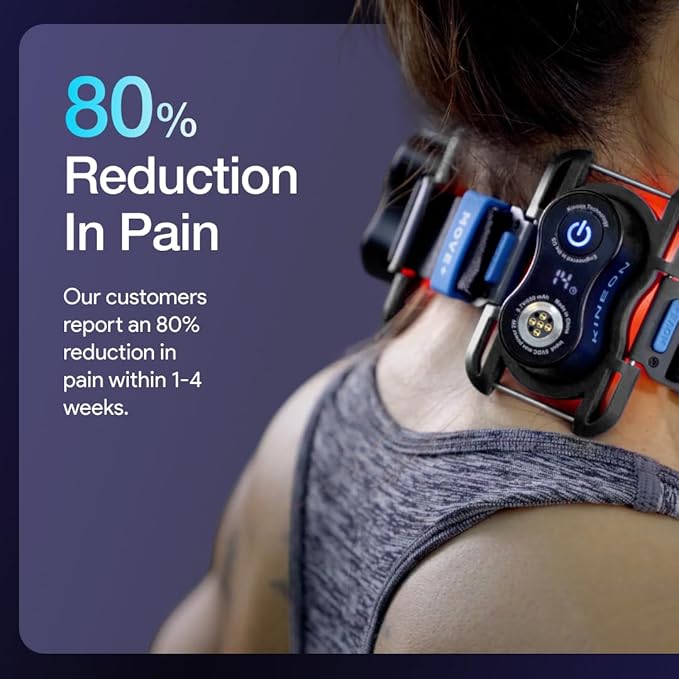 Kineon Move+ Pro Red Light Therapy Wrap – LED Light Therapy for Targeted Muscle Recovery, Inflammation, Joint Health & Mobility - Portable & Hands-Free Infrared Light Therapy for Body
