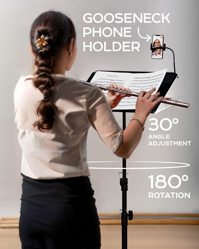 PropVue Projector Tripod Stand, Height Adjustable 27" to 62" & Floor Projector Stand, Portable Laptop Stand, Camera & Light & Ball-Joint – Well-Made, Easy-to-Adjust, DJ Rack & Music or Movie stand