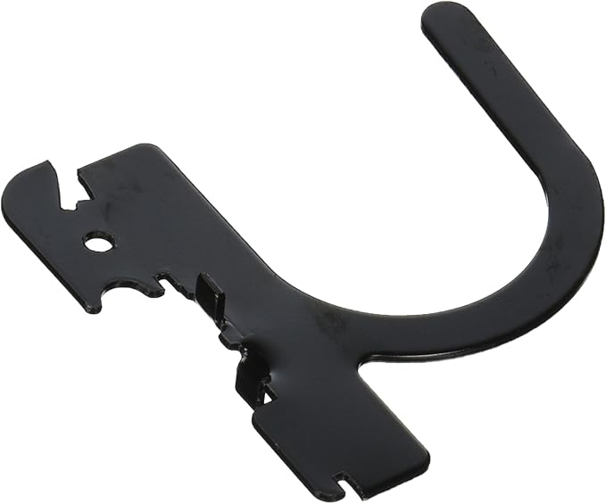 Wall Control 10-UH-003 B Slotted Pegboard U-Hook for Wall Control Pegboard Only, 3", Black