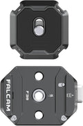 FALCAM F38 Quick Release Kit V2, Quick Release System, Base and Plate with 1/4" and 3/8" Screw Thread for Tripod, Monopod, Stabilizer, Slider - F38B3404
