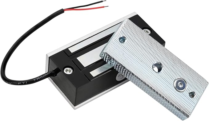 Electric Magnetic Lock 60KG 130LBS Holding Force Electromagnet Lock 12V Fail Safe NC Mode Single Door for Access Control System