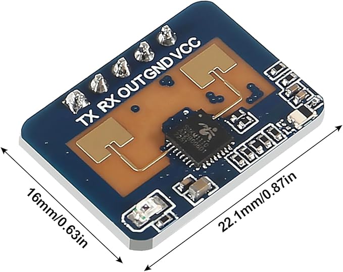 XIITIA 4pcs LD2410C Human Presence Radar Sensor Module HLK-LD2410 LD2410 Millimeter Wave Non-Contact 24GHz ISM Band Serial Port IO Level Output