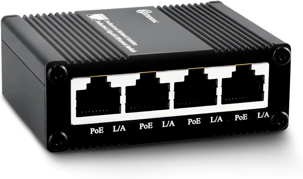 5 Ports Gigabit PoE+ Mini Ethernet Switch by ATROODAC