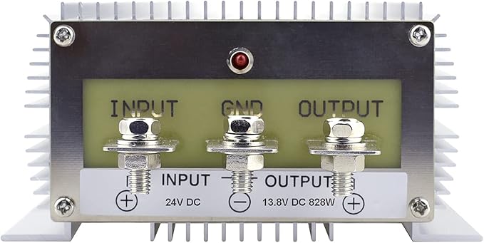 Cllena DC 24V to 13.8V 60A 828W Converter - Waterproof DC Voltage Regulator for Golf Cart