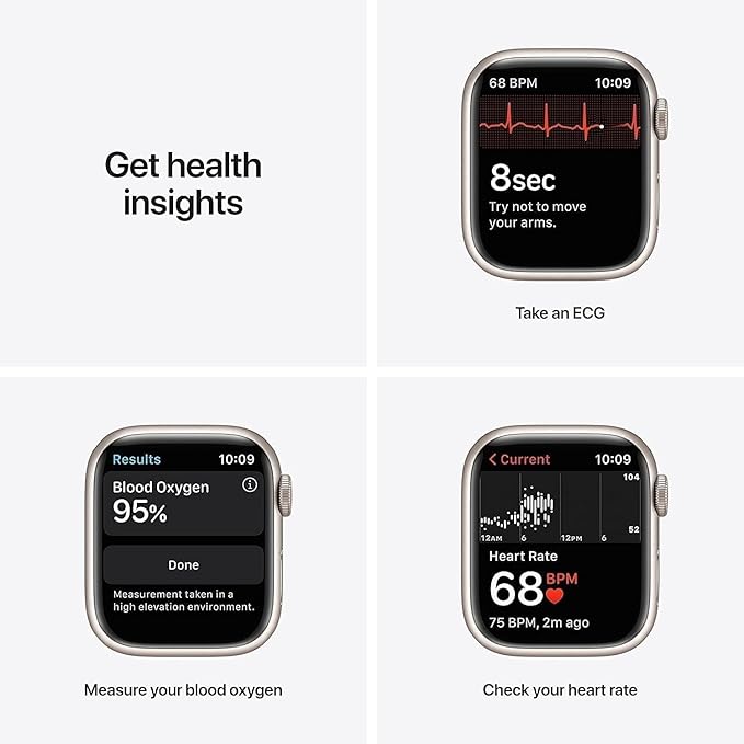 Apple Watch Series 7 Starlight Aluminum Case - Image 5