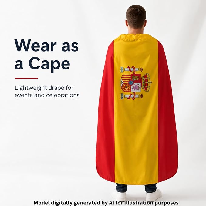 Flag Cape, Wearable Flag Costume, Be Suitable - Image 2