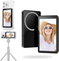 Bouvardia for Magnetic Vlog Selfie Monitor Screen, Zero-Lag Screen Sharing, 2000mAh Battery, Back Rear Camera Monitor with Bluetooth for Live Streaming and TikTok, Compatible with iPhone and Android