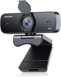 NEWORK 4K Webcam for PC, Ultra 4K HD, 2 Noise Reduction Mics, Auto Focus & Privacy Cover, Plug & Play, 77°FOV, USB Camera for PC, Mac, Laptop, Video Calls