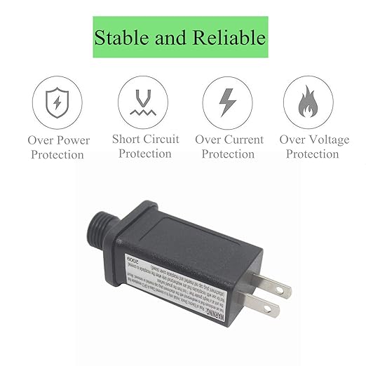 4.5V 1A LED Controller LED Transformer Class 2 Power Supply, IP44 Waterproof Low Voltage Transformer US Plug for Christmas Light, String Light