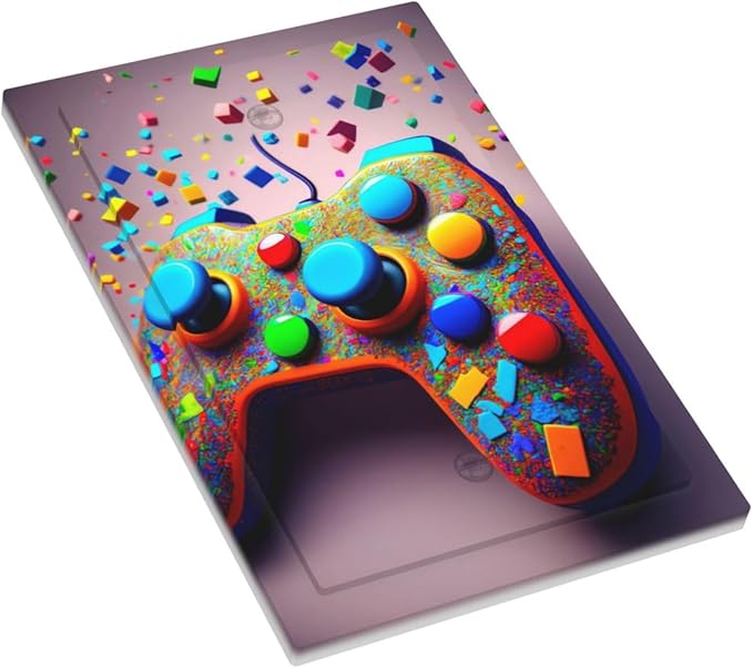Bvtewkhz Game Controller No Device Single Blank Decorative Light Switch Covers Electrical Faceplate Switch Plates for Bathroom Kitchen Home