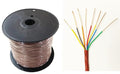 EASTWIRE 18/8 250ft Thermostat Wire, Solid Copper Wire, 18 Gauge 8 Conductors, ETL Listed CL2 Power Limited Circuit Cable for Indoor/Outdoor Low Voltage Applications Use,Brown (18/8, 250ft)