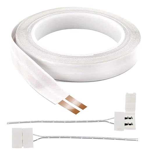 FRANKEVER 25ft 24-Gauge Hidden Super Flat Audio Cable with 2 Converters,Suitable for Audio Wire, LED Lighting Connection and Other Low Voltage Appliance Connection