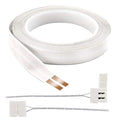 FRANKEVER 25ft 24-Gauge Hidden Super Flat Audio Cable with 2 Converters,Suitable for Audio Wire, LED Lighting Connection and Other Low Voltage Appliance Connection